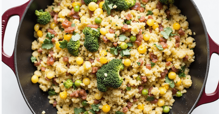 Frisches Gemüse und gesunde vegetarische Zutaten für einfache Rezepte im Alltag.